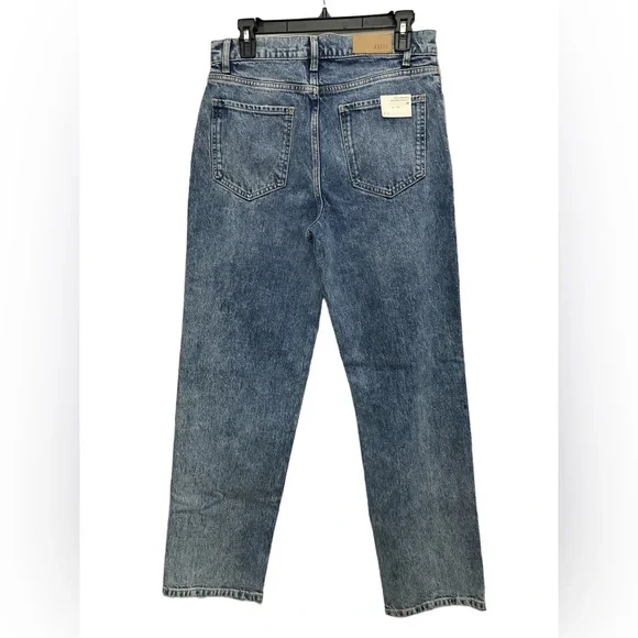 Rails Topanga High Rise Straight Jeans Size 28 Distressed Button Fly NWT - Picture 2 of 7